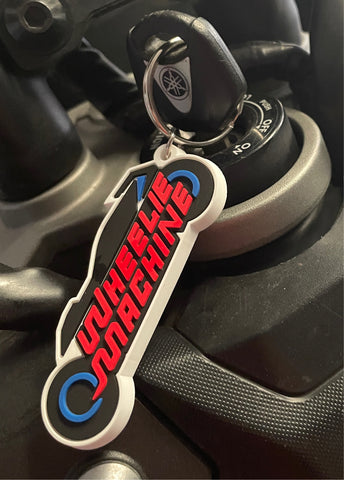 Wheelie Machine Rubber Key Ring [Worldwide free shipping]